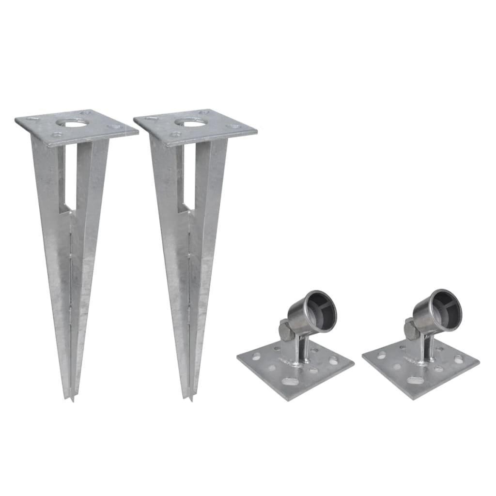 Gard din plasă cu stâlpi și țăruși, 15 x 0,8 m, oțel galvanizat GartenMobel Dekor