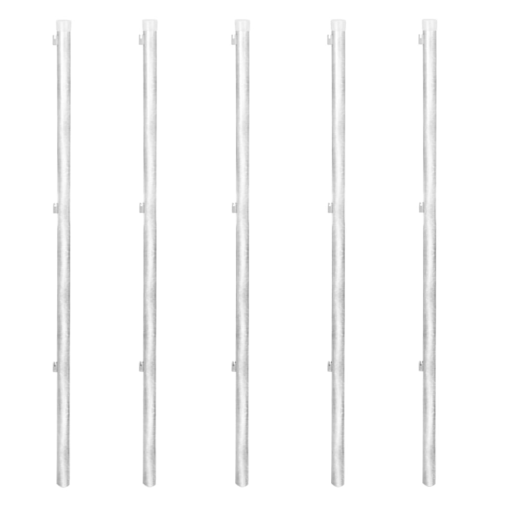 Gard din plasă cu stâlpi și țăruși, 15 x 1 m, oțel galvanizat GartenMobel Dekor