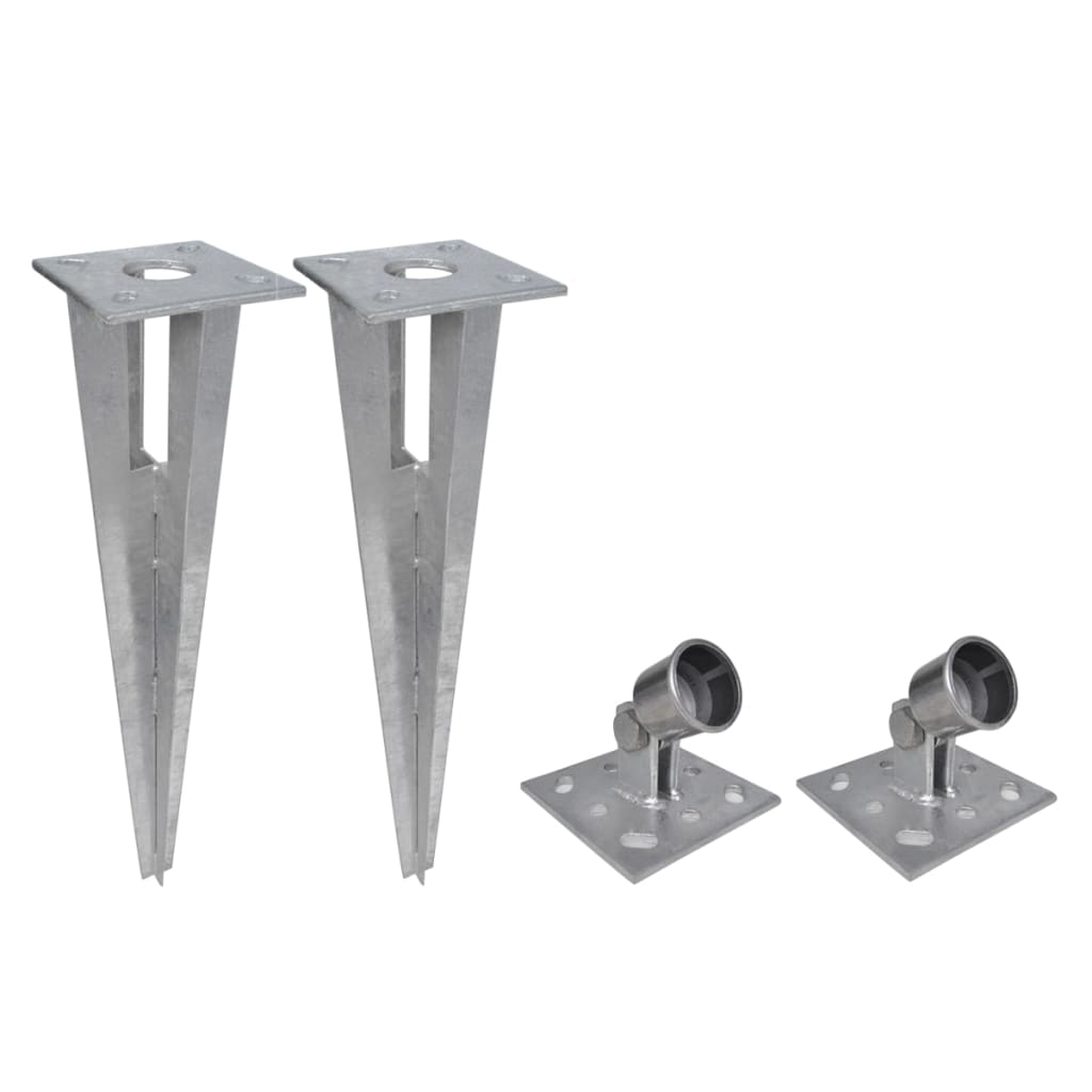 Gard din plasă cu stâlpi și țăruși, 15 x 1 m, oțel galvanizat GartenMobel Dekor