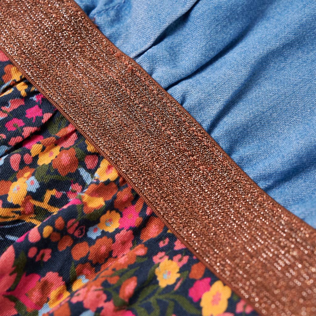 Rochie pentru copii cu mâneci lungi, bleumarin și albastru denim, 116 GartenMobel Dekor