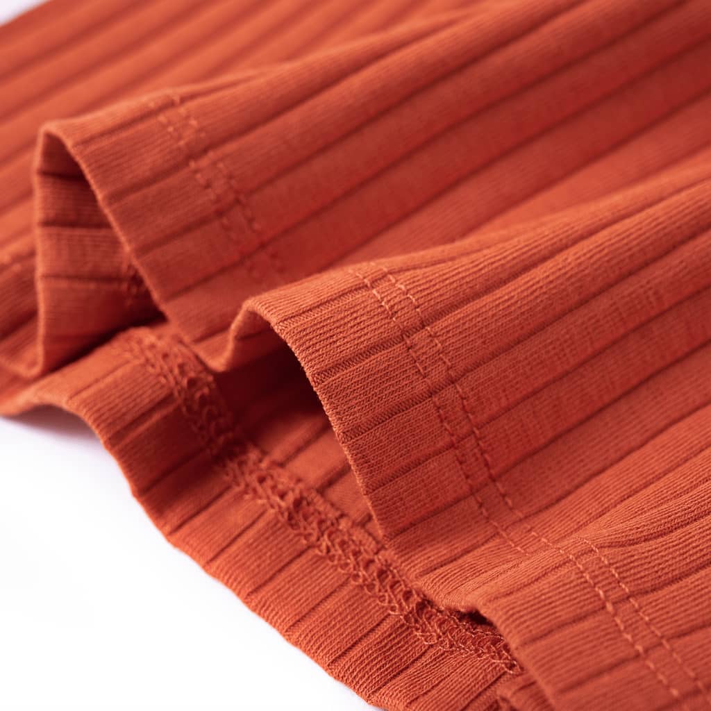 Tricou pentru copii cu mâneci lungi, portocaliu ars, 92 GartenMobel Dekor