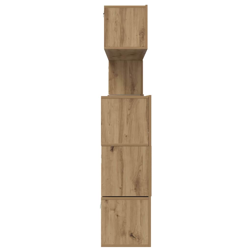 Set comodă TV Pe perete 8 pcs Stejar Artizanal Lemn compozit GartenMobel Dekor