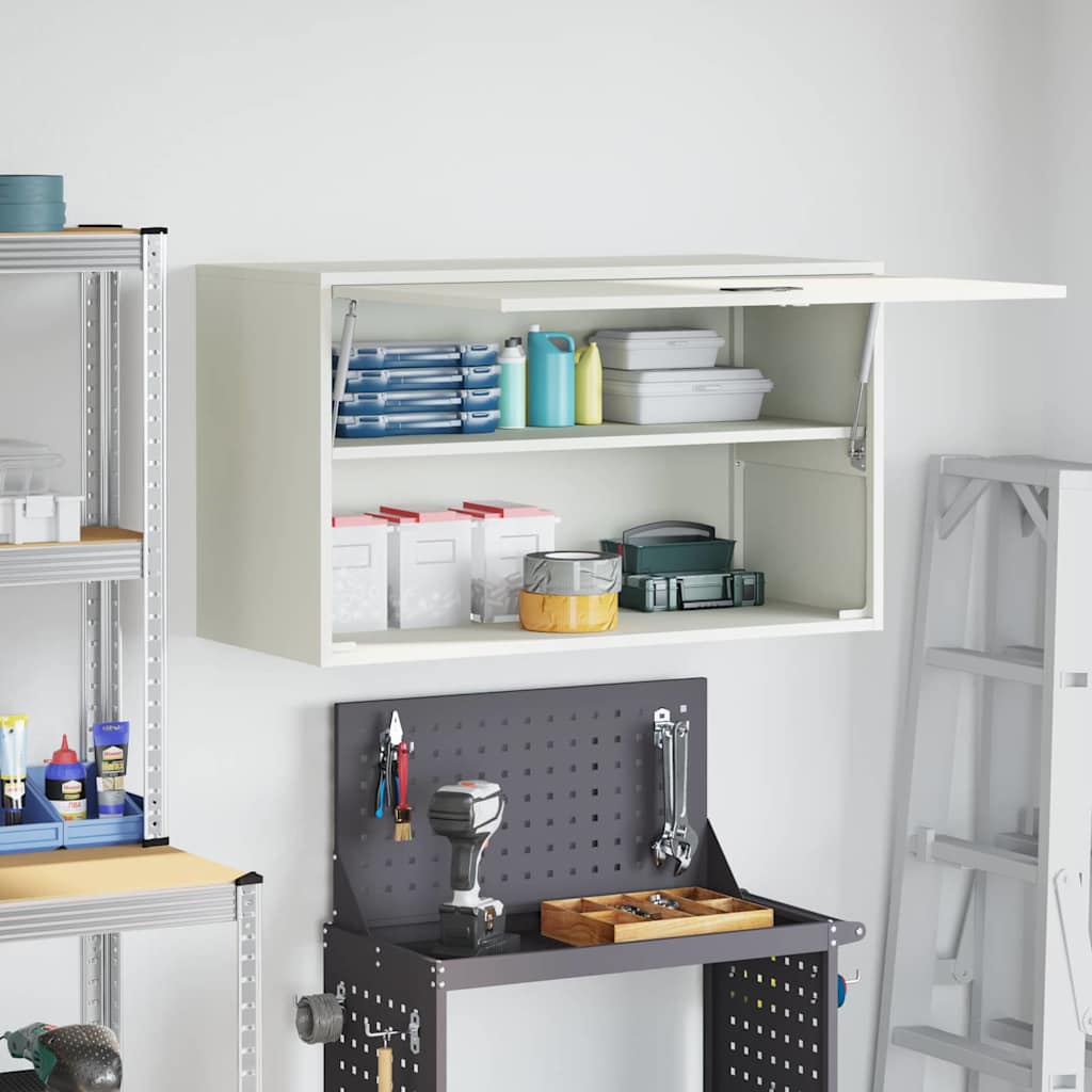 Dulap de perete pentru garaj Alb 90 x 40 x 53 cm GartenMobel Dekor