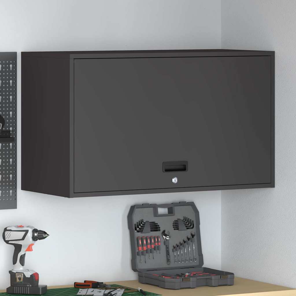 Dulap de perete pentru garaj Negru 90 x 40 x 53 cm GartenMobel Dekor