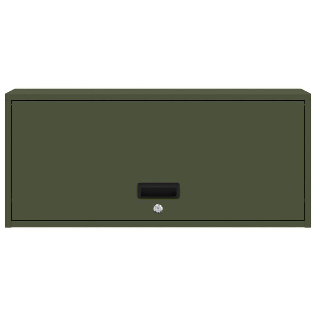 Dulap de perete pentru garaj Olivengrønn 80 x 33 x 35 cm GartenMobel Dekor