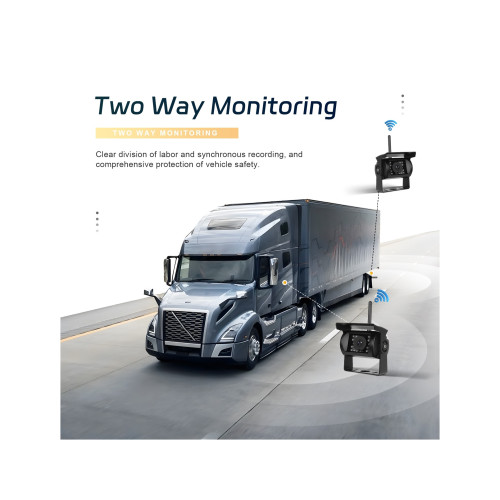 Kit camera wireless fata spate 1080P cu monitor 7 inch night vision IP68 BSD Cod: A4008 Automotive TrustedCars