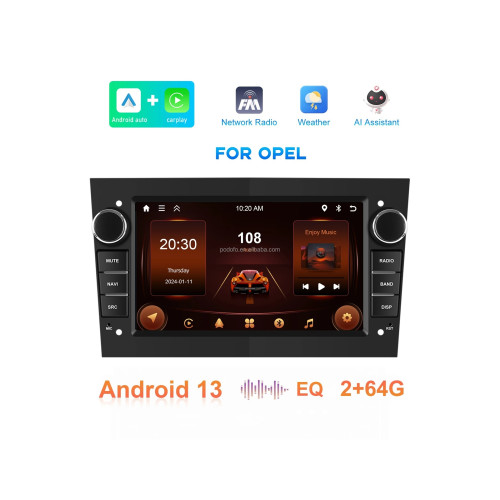 Navigatie Android 7 inch 2+64GB CarPlay Android Auto compatibila Opel Cod: A3702GR Automotive TrustedCars