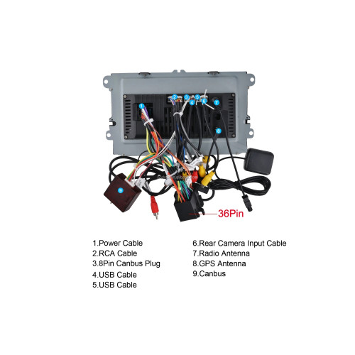 Navigatie Android 9 inch 4GB+64GB CarPlay Android Auto GPS WIFI FM RDS compatibila Volkswagen Cod: A3821 Automotive TrustedCars