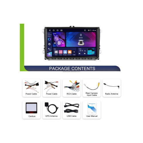 Navigatie Android ecran 7 inch 2GB+64GB CarPlay Android Auto GPS WIFI FM RDS compatibila Toyota Cod: A4123 Automotive TrustedCars