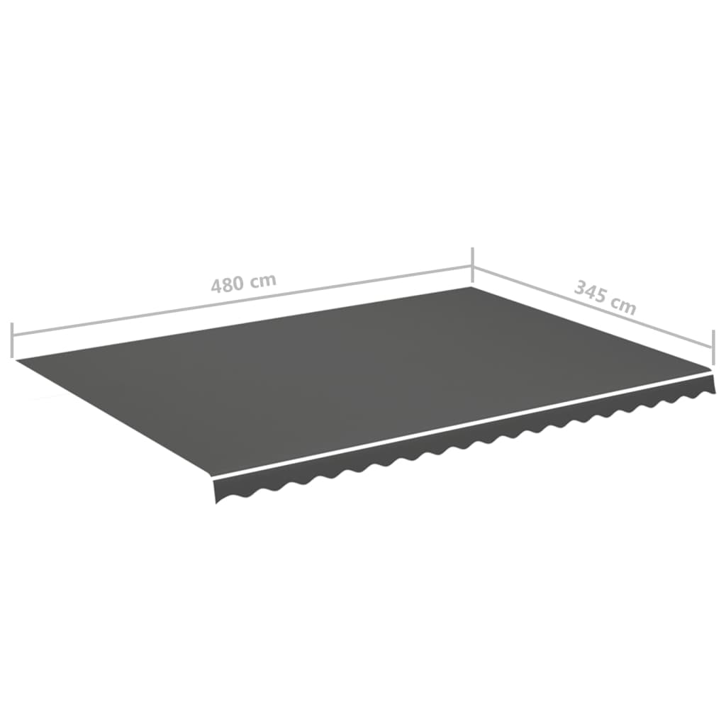 Pânză de rezervă copertină, antracit, 5x3,5 m GartenMobel Dekor