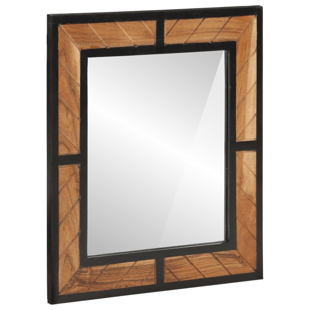 Set mobilier de baie, 2 piese, fier și lemn masiv de acacia GartenMobel Dekor