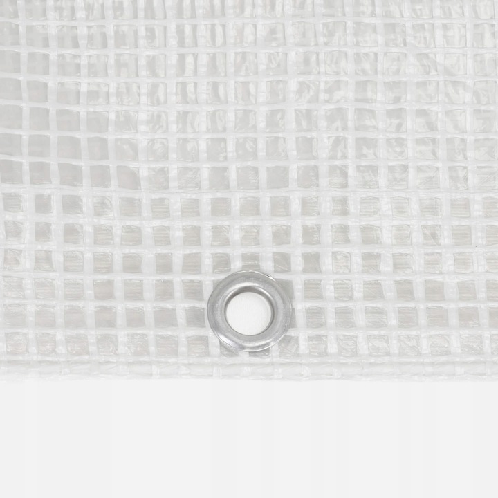 Prelata din polietilena impermeabila laminata, 100g/m2, 3x5 m, alb transparent Household NewTrend