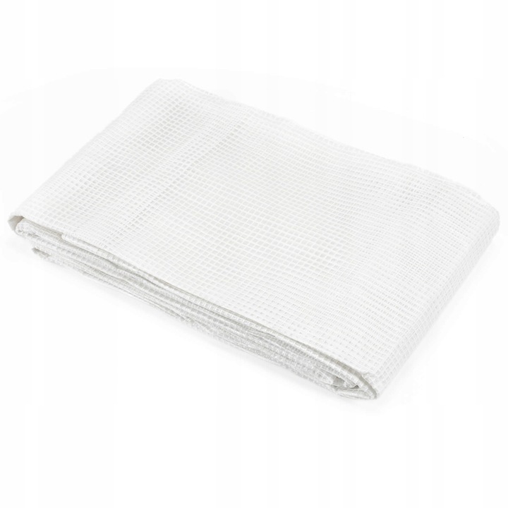 Prelata din polietilena impermeabila laminata, 100g/m2, 4x4 m, alb transparent Household NewTrend