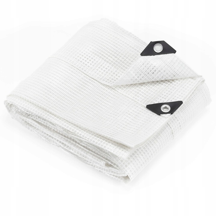 Prelata din polietilena impermeabila laminata, 100g/m2, 4x4 m, alb transparent Household NewTrend