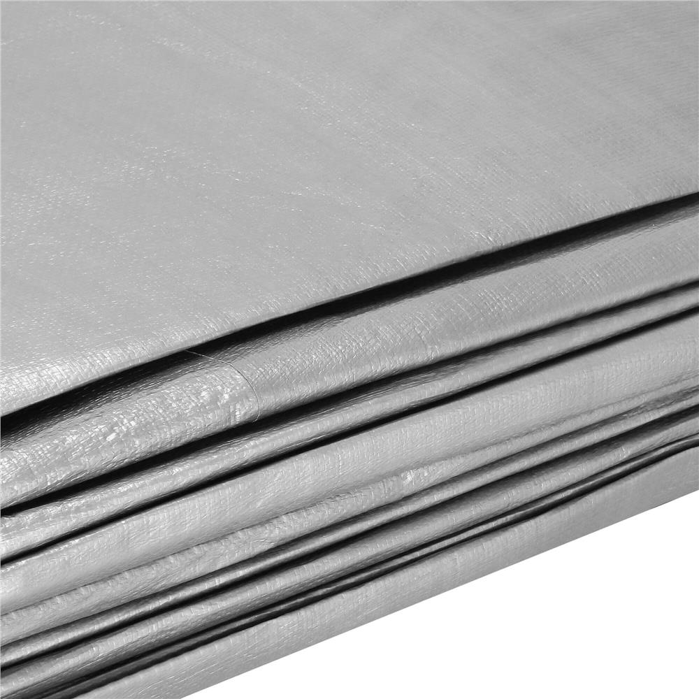 Prelata din polietilena impermeabila laminata, 130g/m2, 6x4 m, gri Household NewTrend