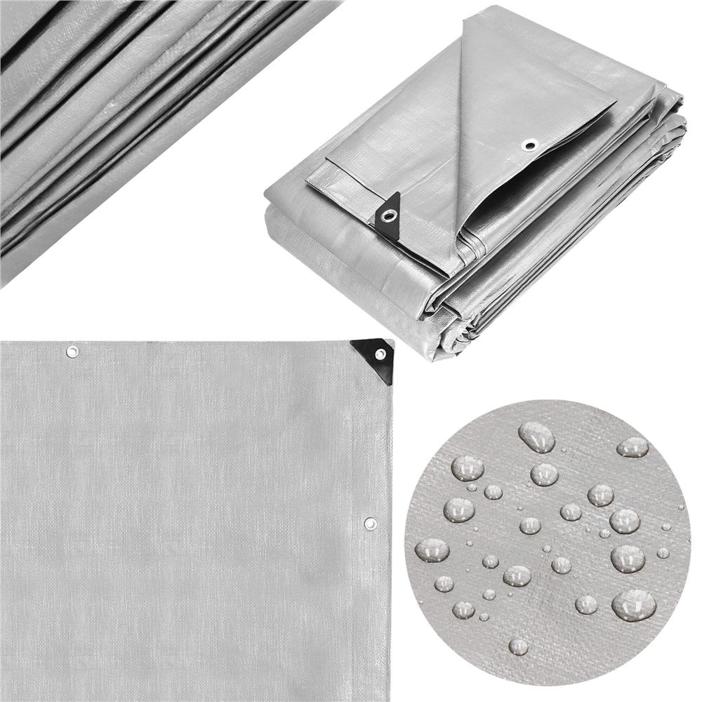 Prelata din polietilena impermeabila laminata, 260g/m2, 3x4 m, gri Household NewTrend