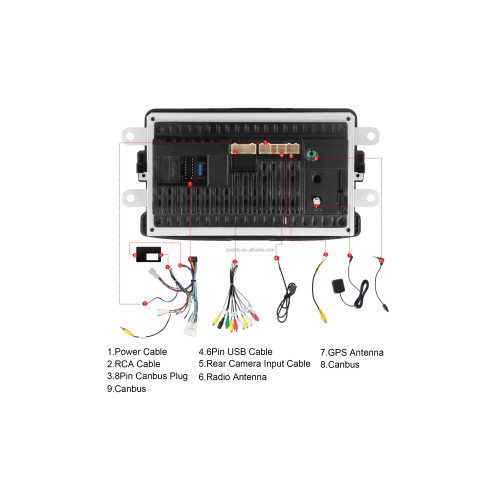 Navigatie Android ecran 7 inch 2GB+64GB CarPlay Android Auto GPS WIFI FM RDS compatibila Dacia Cod: A4254 Automotive TrustedCars