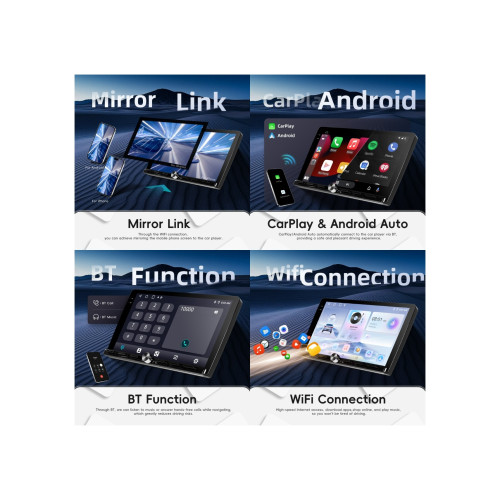 Navigatie Android ecran 9 inch 2GB+64GB CarPlay Android Auto GPS WIFI FM RDS Cod: A4254 Automotive TrustedCars