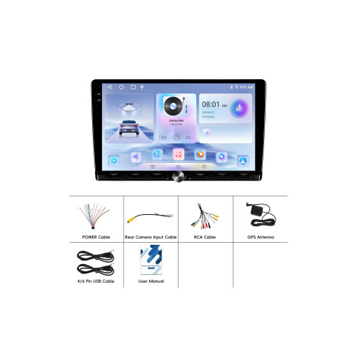 Navigatie Android ecran 9 inch 2GB+64GB CarPlay Android Auto GPS WIFI FM RDS Cod: A4254 Automotive TrustedCars