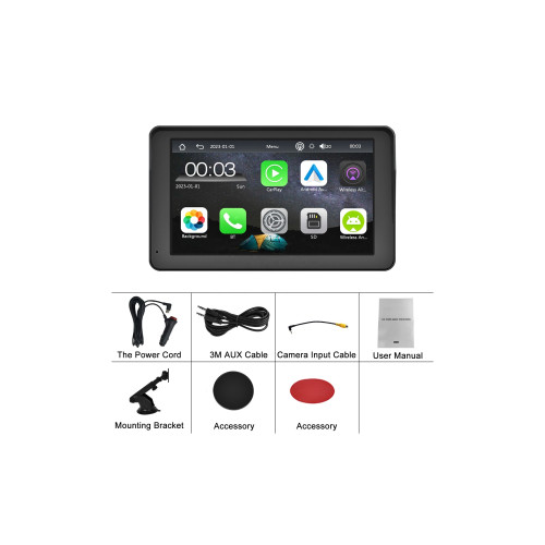 Sistem multimedia auto CarPlay Android Auto wireless ecran 7 inch HD Cod: A3688 Automotive TrustedCars