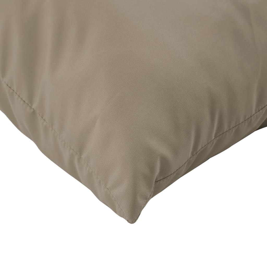 Perne de canapea din paleți, 2 buc., gri taupe, material textil GartenMobel Dekor