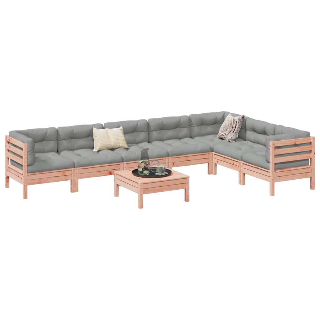 Set canapele grădină cu perne 8 locuri, lemn masiv brad douglas GartenMobel Dekor