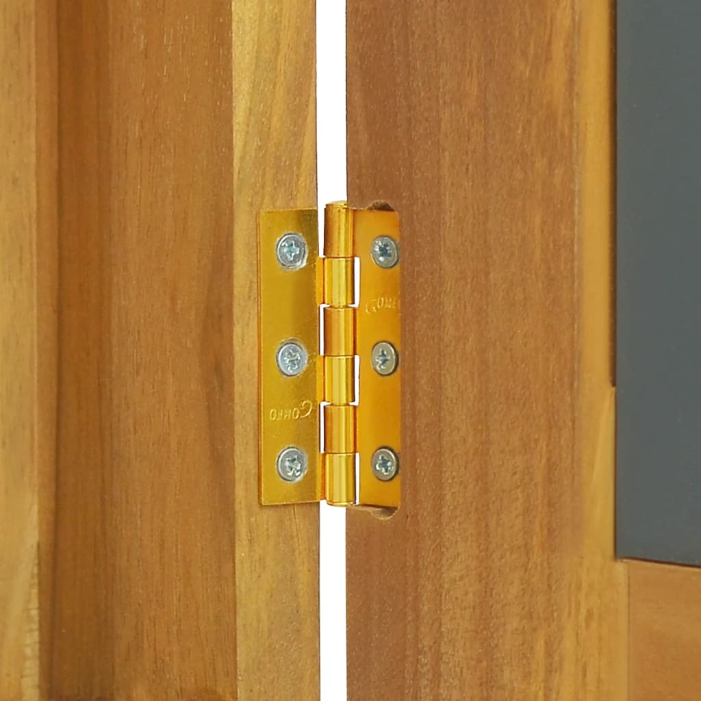 Dulap cu oglindă, 30x10x40 cm, lemn masiv de tec GartenMobel Dekor