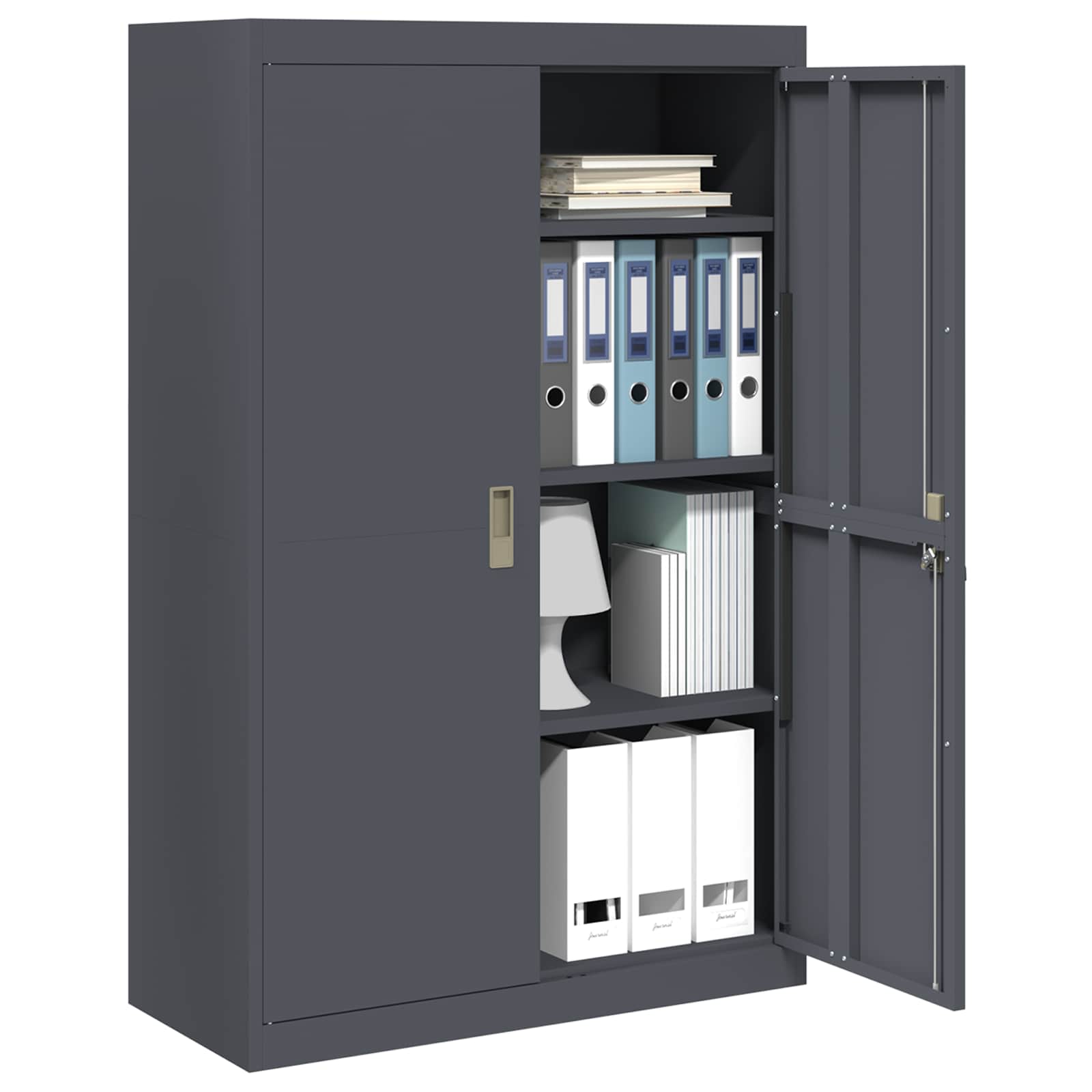 Dulap de depozitare 2 pcs Antracit 90 x 40 x 140 cm GartenMobel Dekor