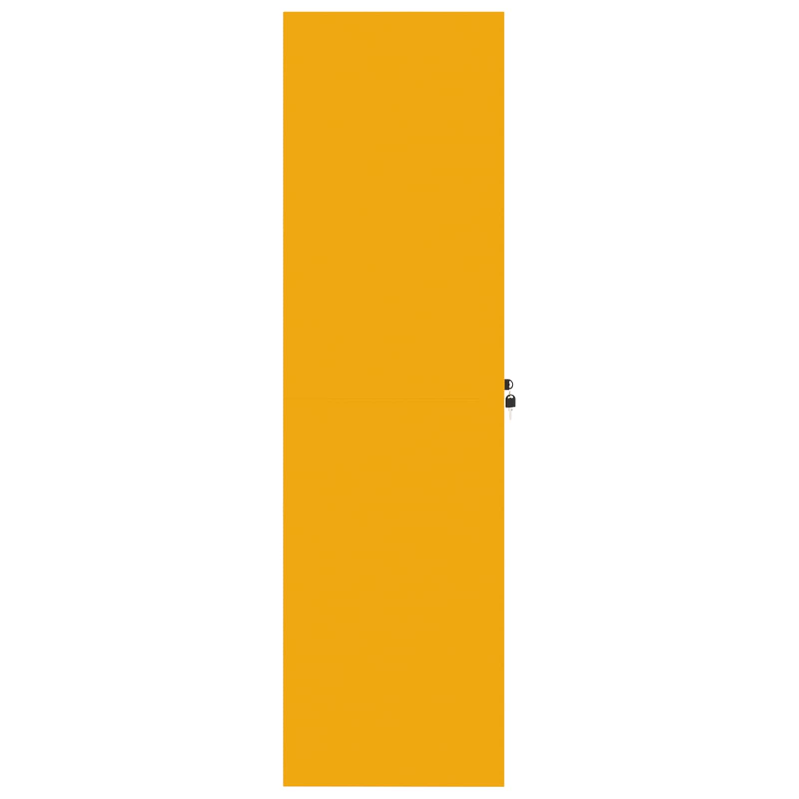 Dulap de depozitare 2 pcs Galben muștar 80 x 40 x 140 cm GartenMobel Dekor