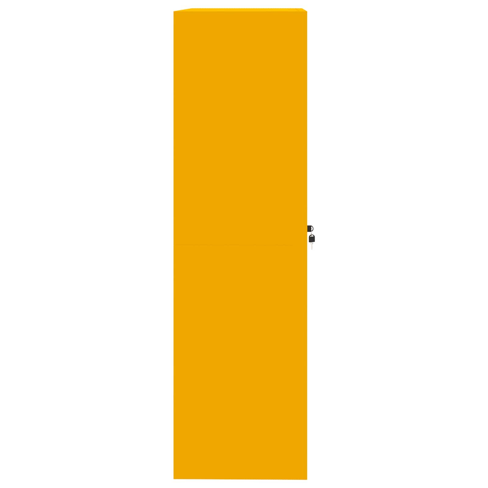 Dulap de depozitare 2 pcs Galben muștar 90 x 40 x 140 cm GartenMobel Dekor