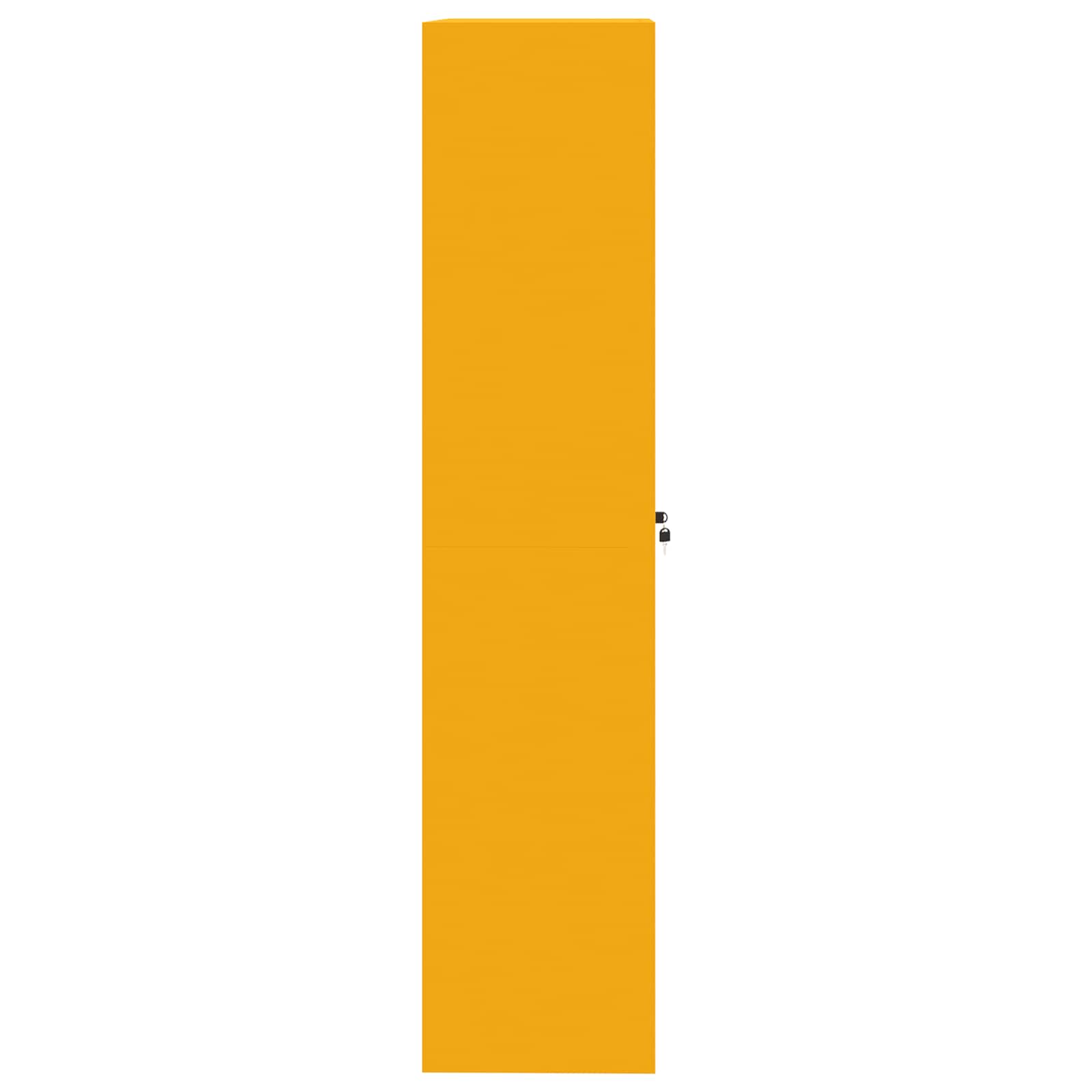 Dulap de depozitare 2 pcs Galben muștar 90 x 40 x 180 cm GartenMobel Dekor