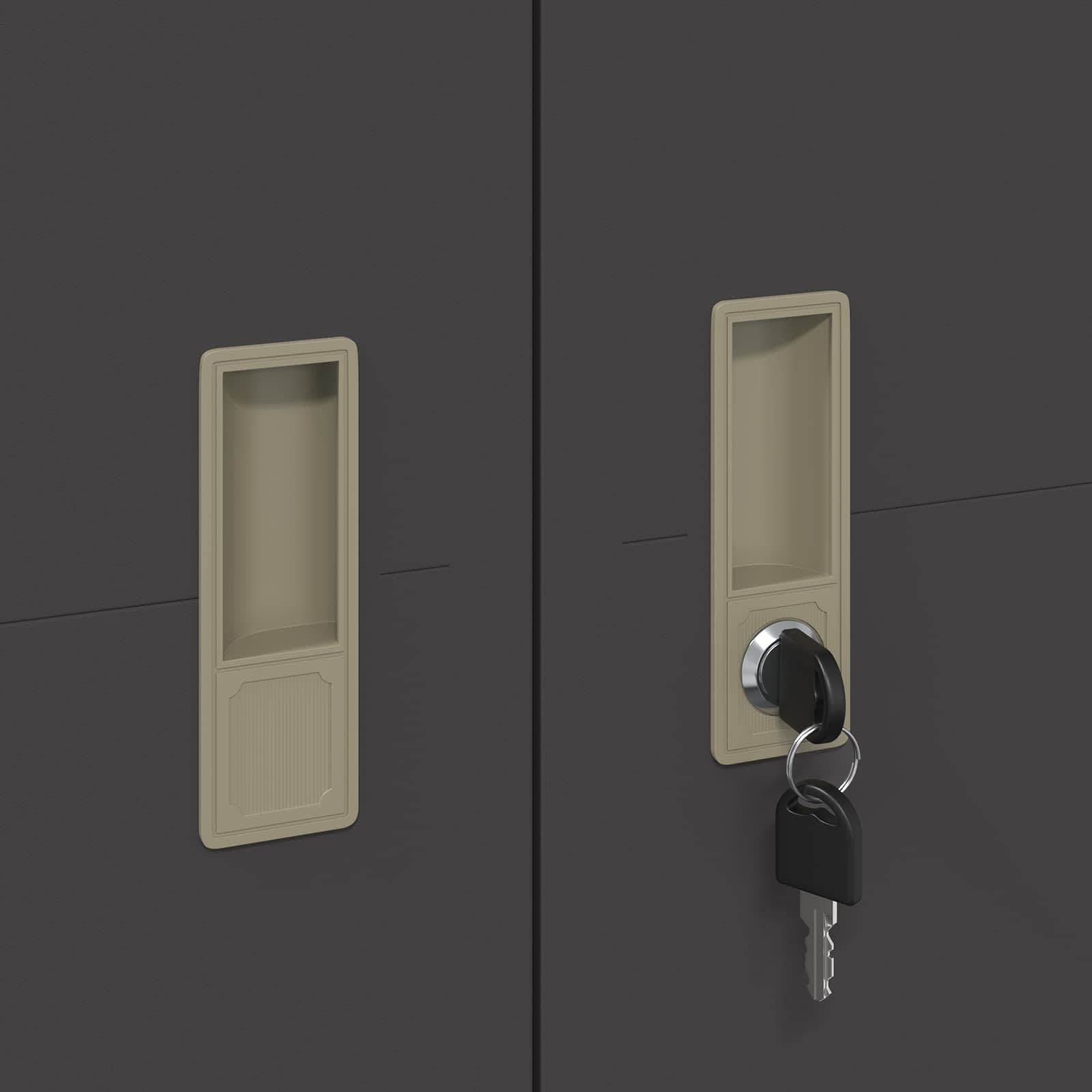 Dulap de depozitare cu depozitare 2 pcs Negru 60 x 40 x 200 cm GartenMobel Dekor