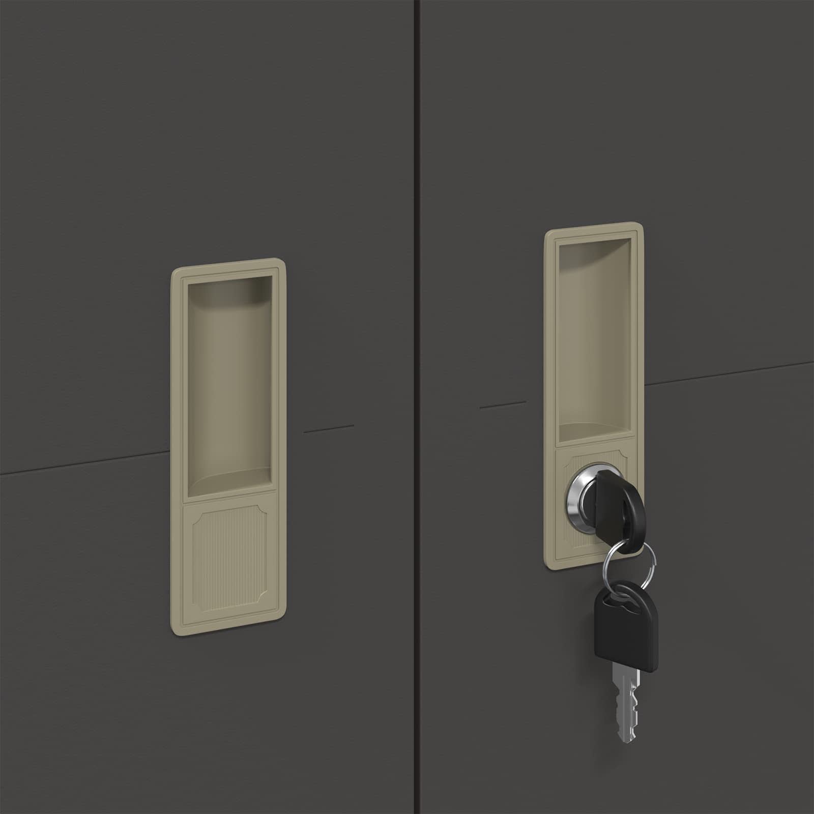 Dulap de depozitare cu depozitare 2 pcs Negru 90 x 40 x 140 cm GartenMobel Dekor