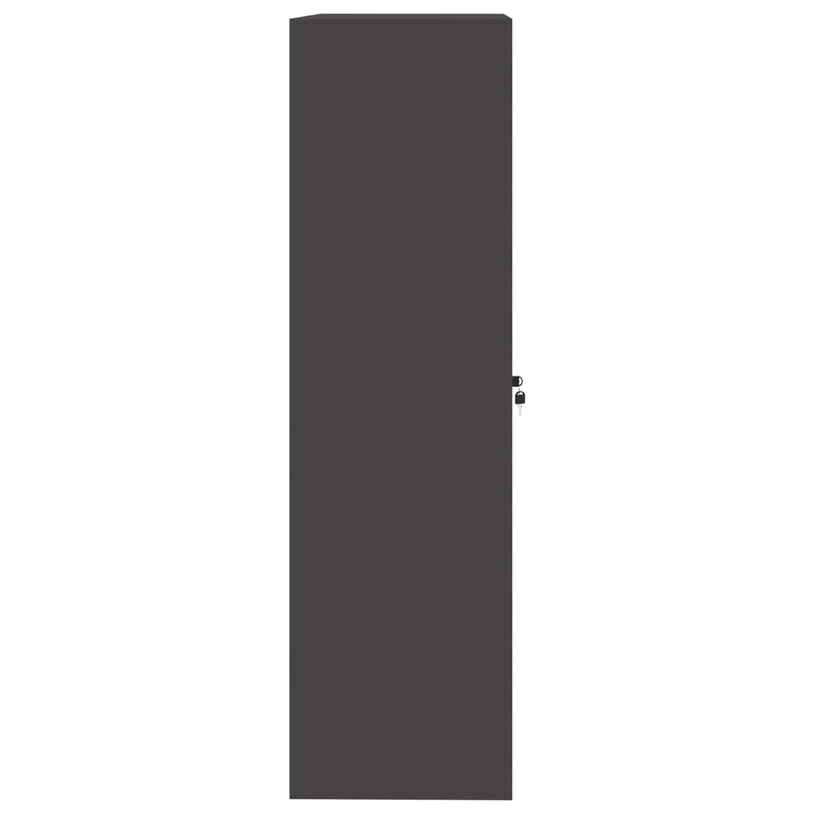 Dulap de depozitare cu depozitare 2 pcs Negru 90 x 40 x 140 cm GartenMobel Dekor