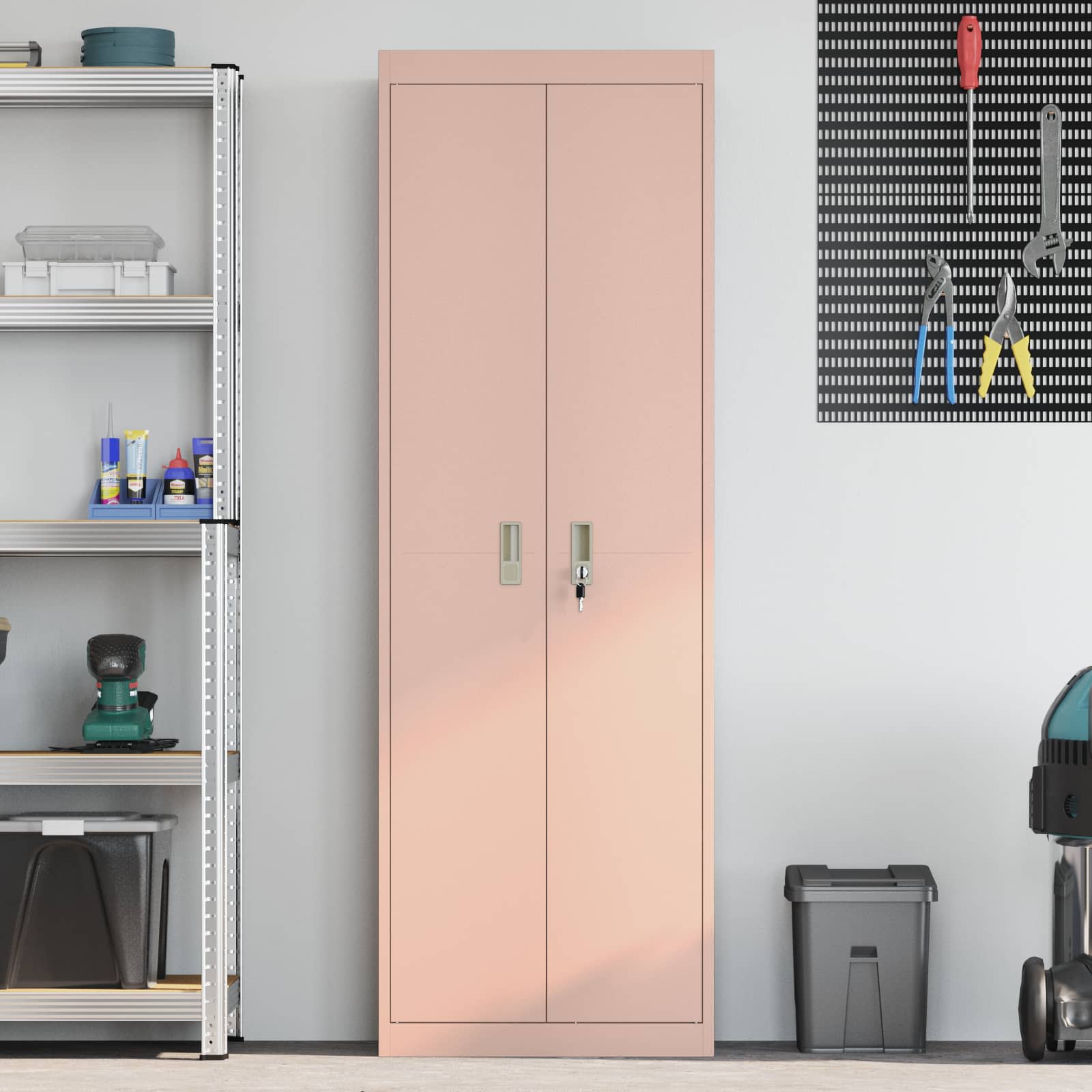 Dulap de depozitare cu depozitare 2 pcs Roz 60 x 40 x 180 cm GartenMobel Dekor