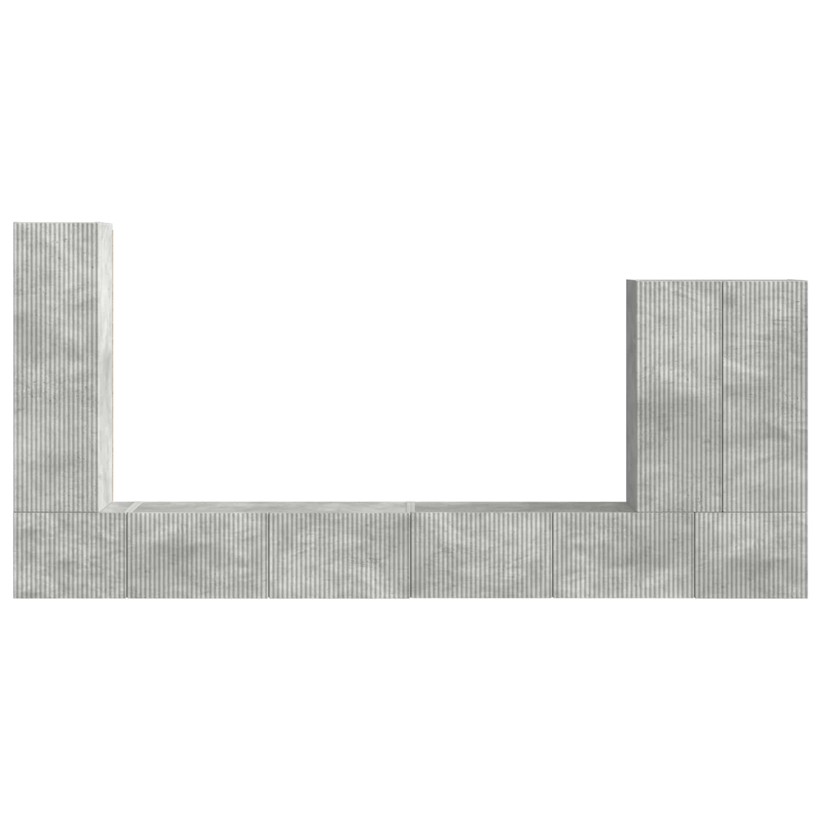 6 pcs Gri din beton GartenMobel Dekor