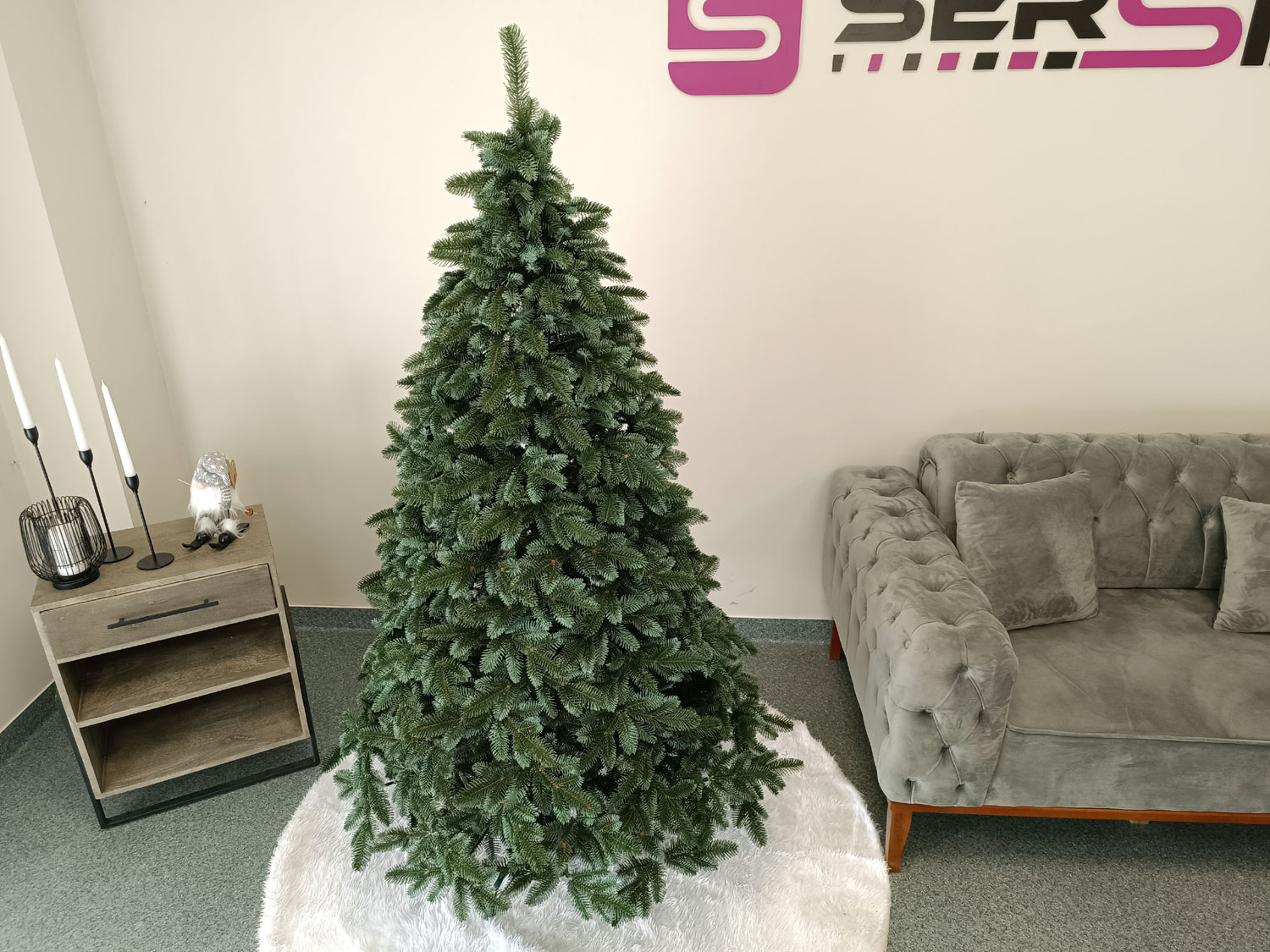 Brad artificial Christmas Deluxe by Sersimo, Canada argintiu, 3D,180cm Household NewTrend