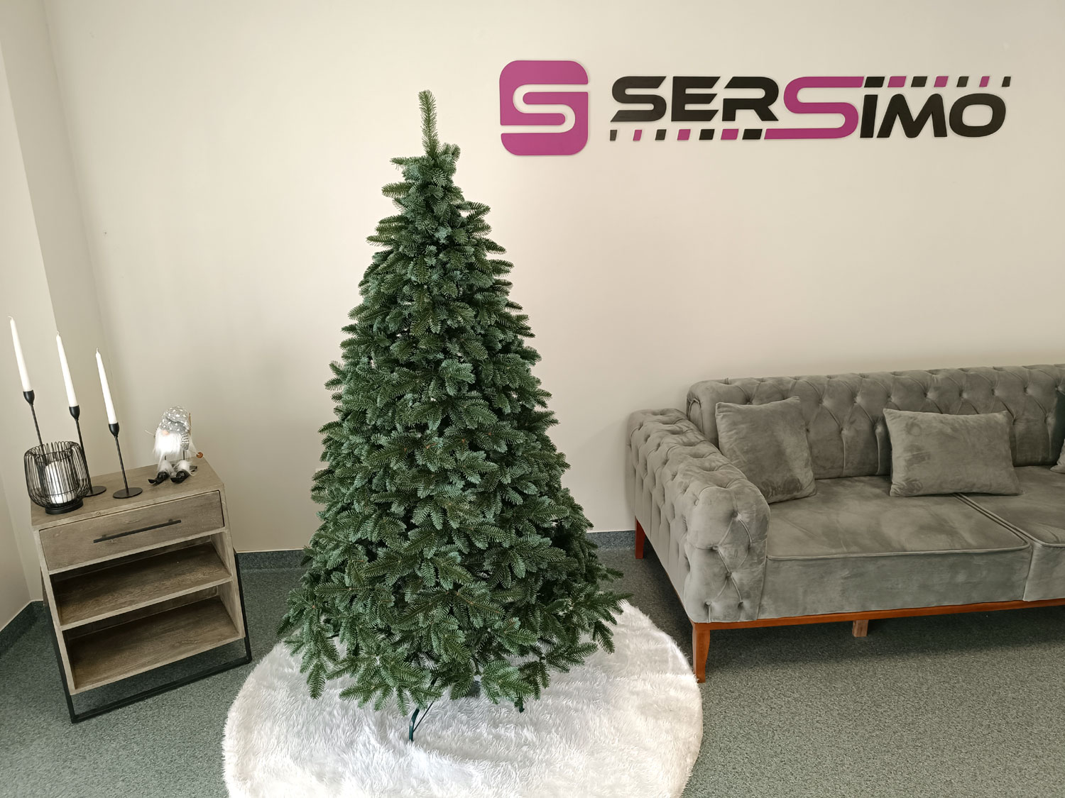 Brad artificial Christmas Deluxe by Sersimo, Canada argintiu, 3D,180cm Household NewTrend