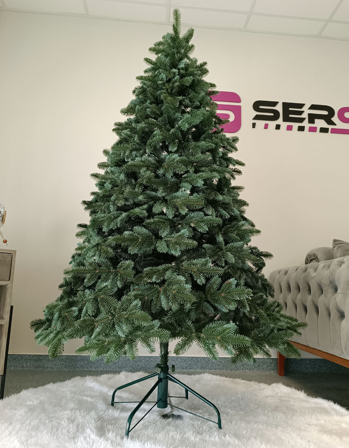 Brad artificial Christmas Deluxe by Sersimo, Canada argintiu, 3D,180cm Household NewTrend