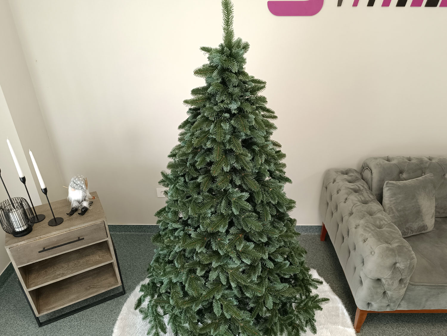 Brad artificial Christmas Deluxe by Sersimo, Canada argintiu, 3D,180cm Household NewTrend