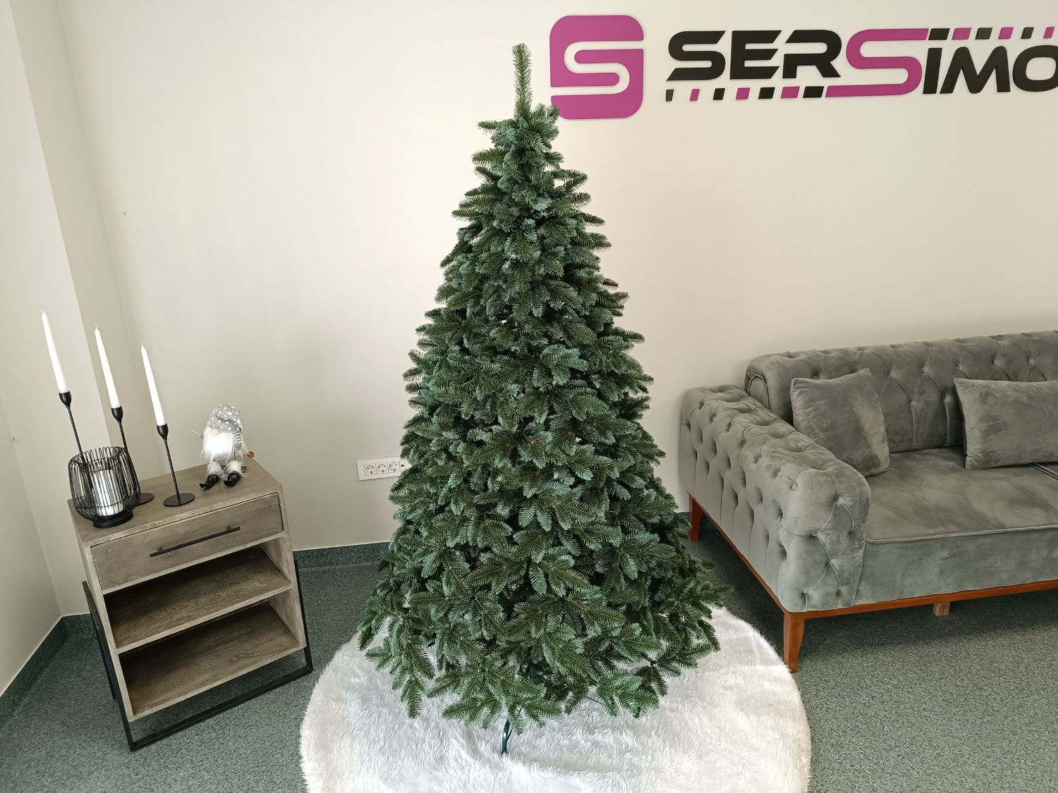 Brad artificial Christmas Deluxe by Sersimo, Canada argintiu, 3D,180cm Household NewTrend