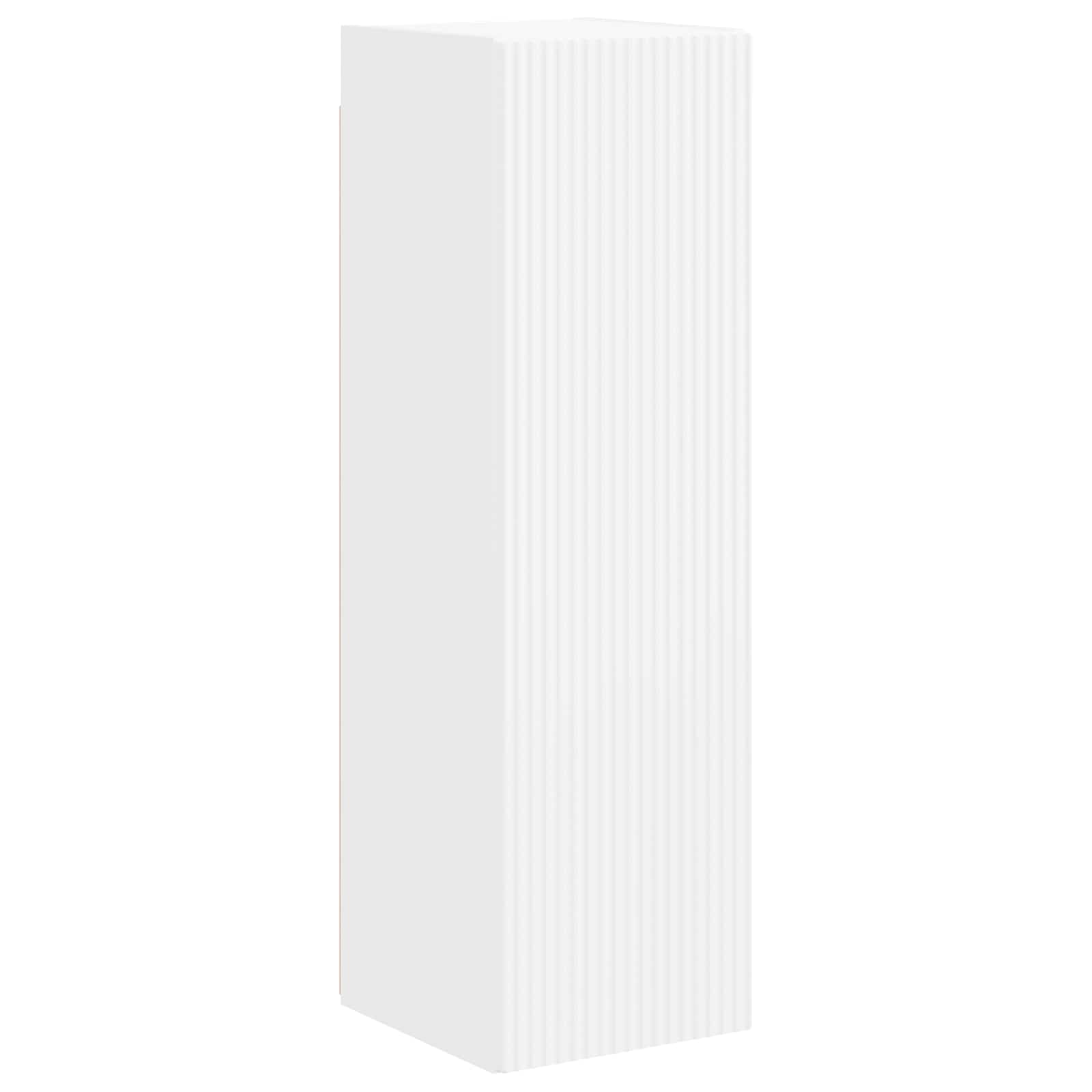 Set comodă TV Pe perete 3 pcs Alb Lemn compozit GartenMobel Dekor