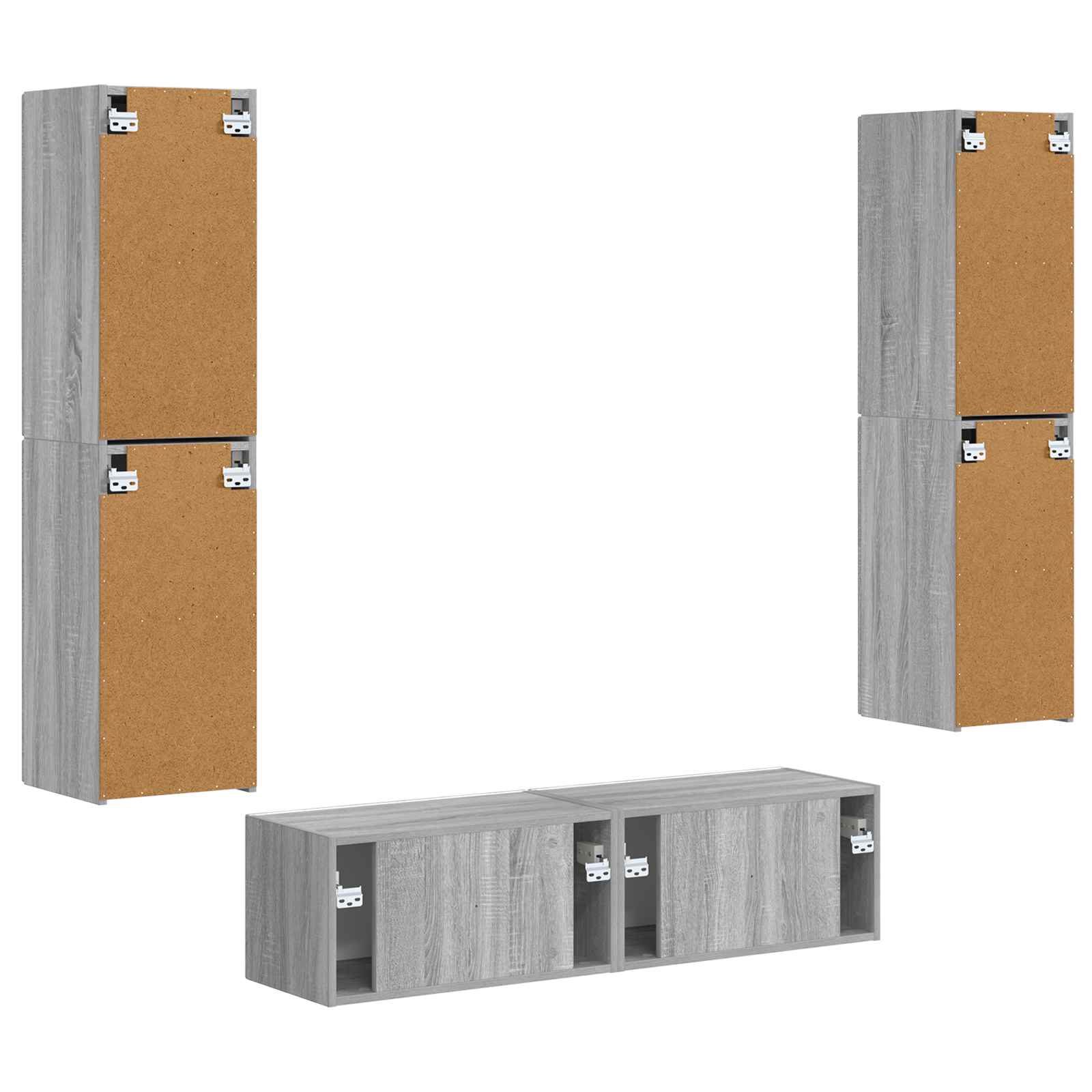 3 pcs Gri Sonoma GartenMobel Dekor