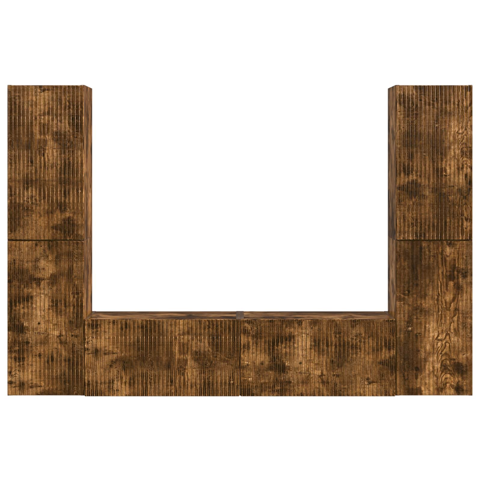 3 pcs Stejar fumuriu GartenMobel Dekor