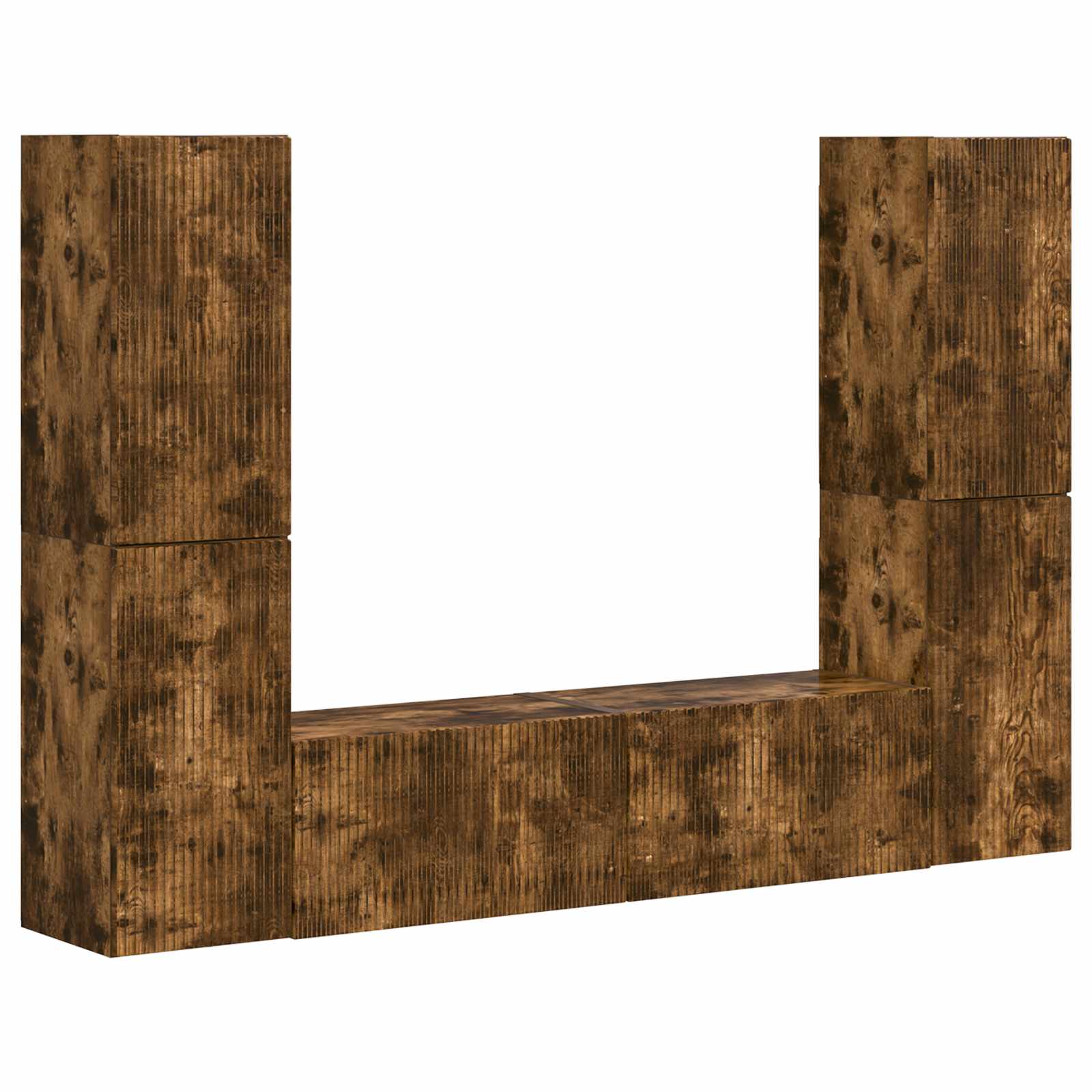 3 pcs Stejar fumuriu GartenMobel Dekor