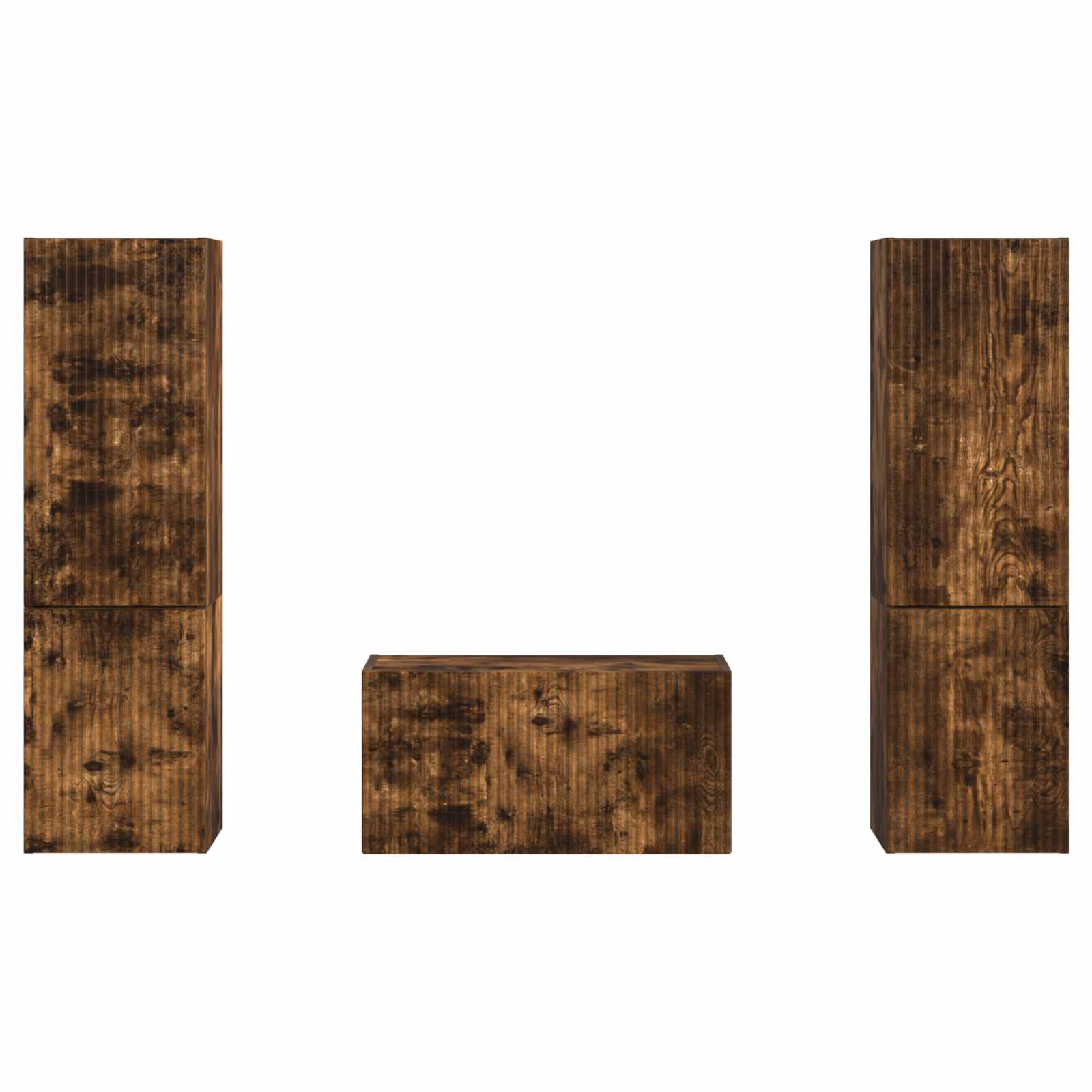 3 pcs Stejar fumuriu GartenMobel Dekor