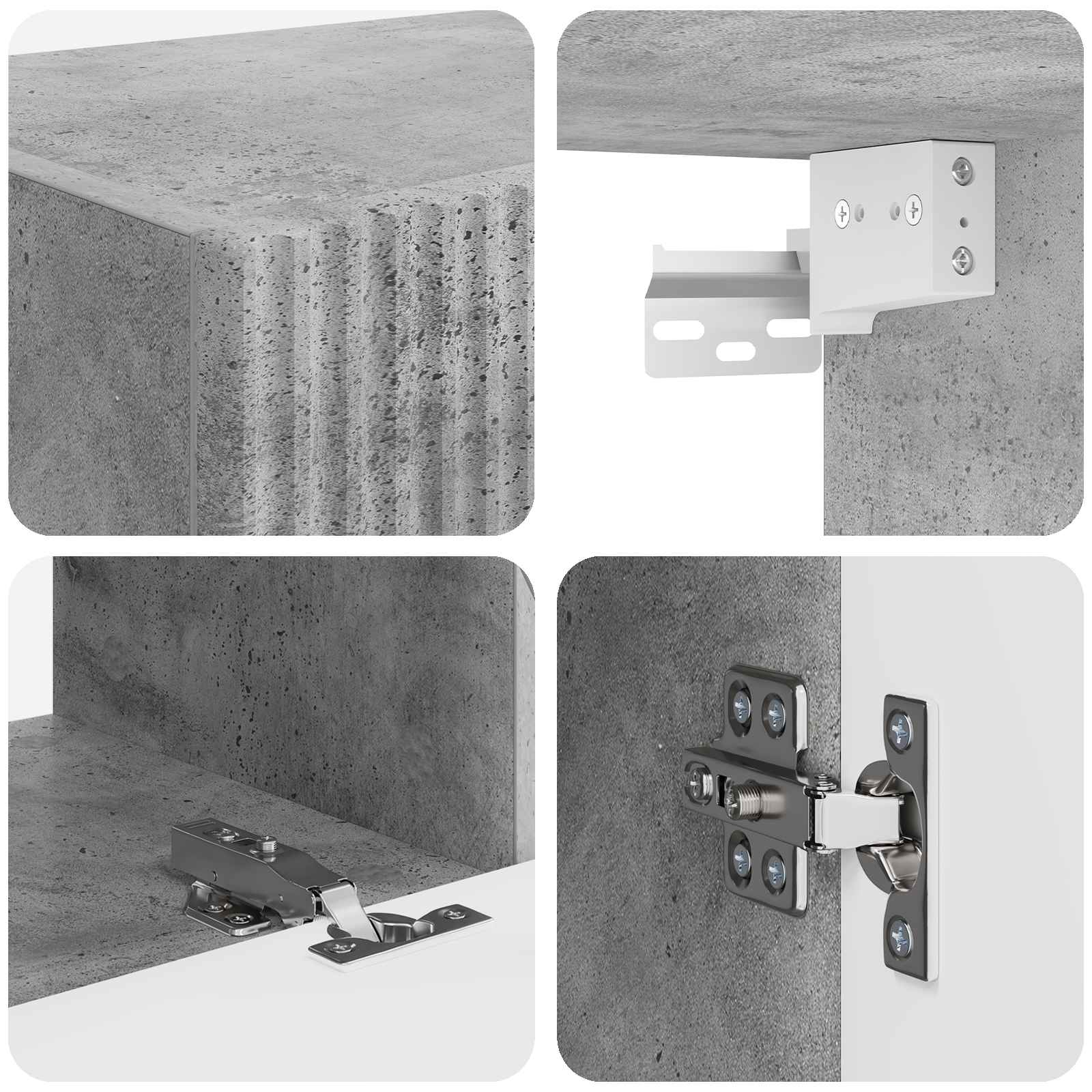 4 pcs Gri din beton GartenMobel Dekor