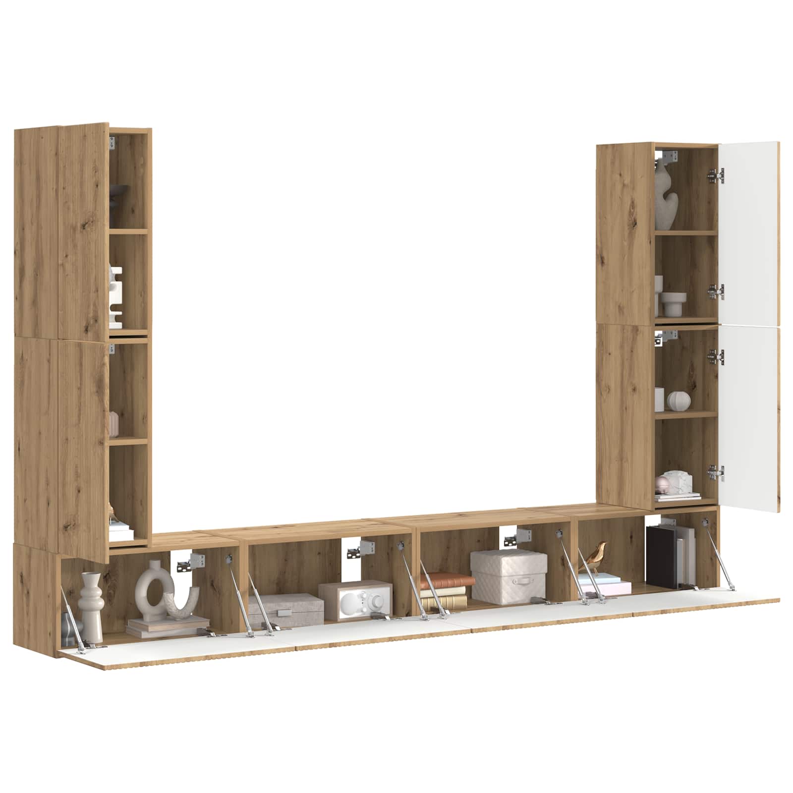 4 pcs Stejar Artizanal GartenMobel Dekor