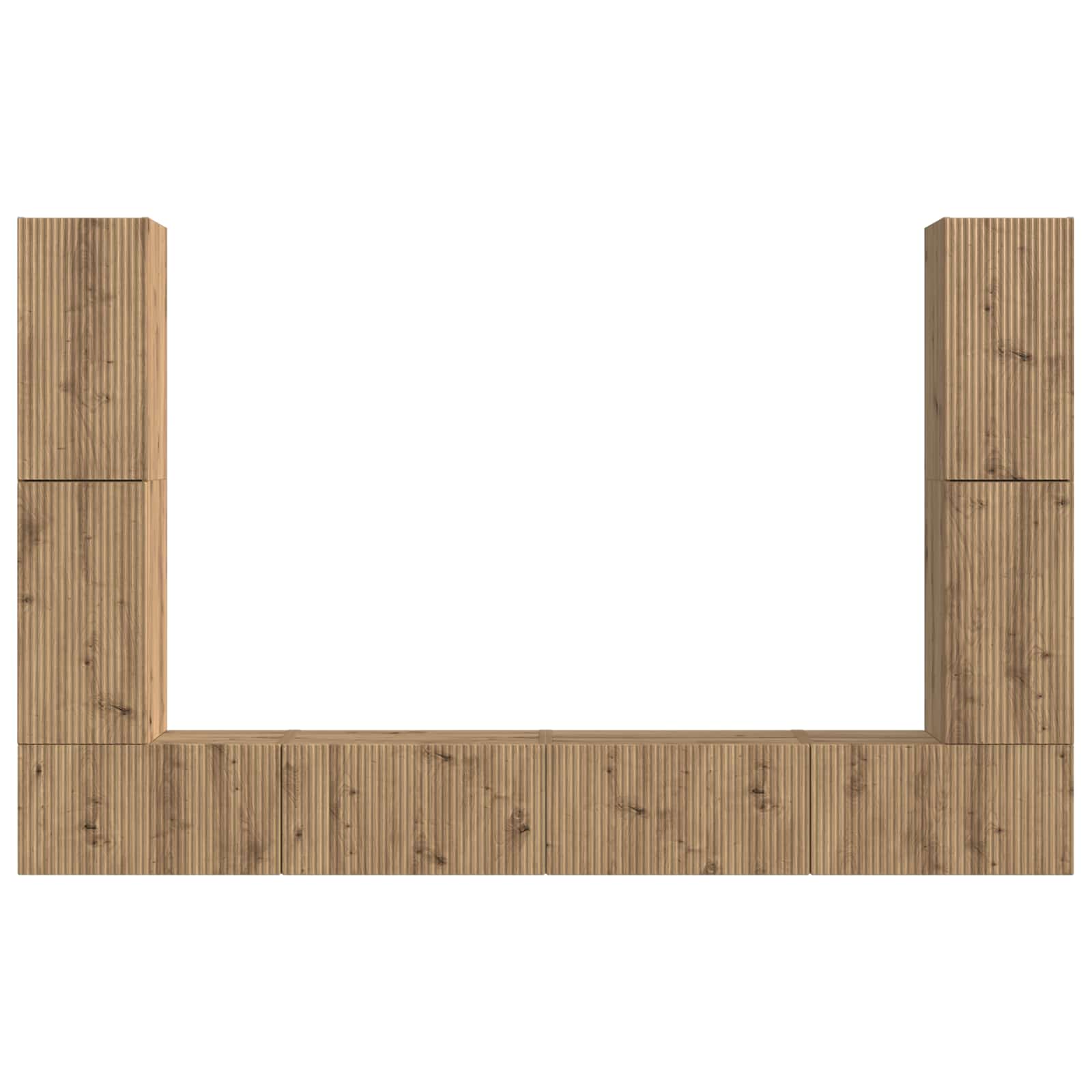 4 pcs Stejar Artizanal GartenMobel Dekor