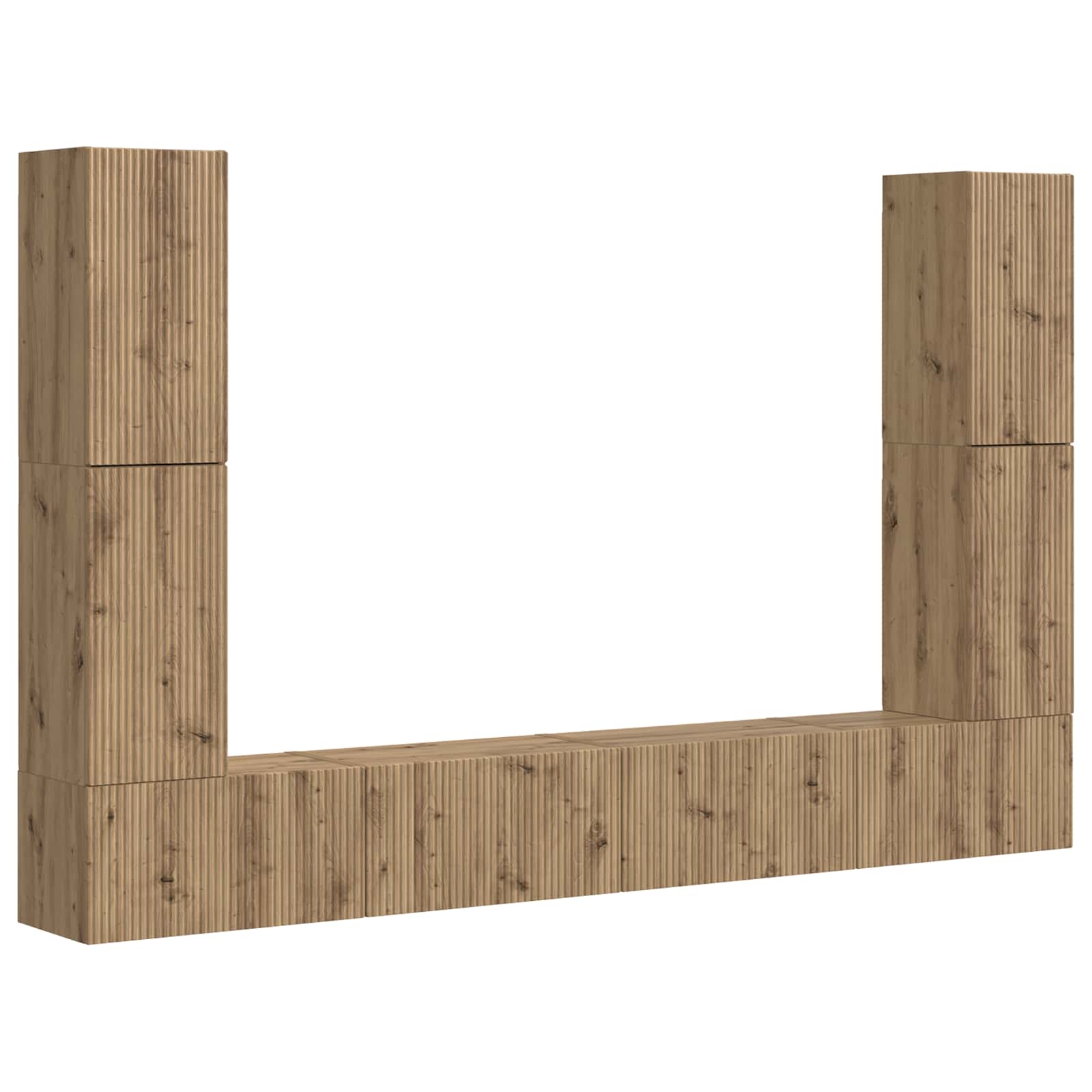 4 pcs Stejar Artizanal GartenMobel Dekor